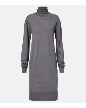 TOTEME Wool And Silk Jumper Dress - Grey