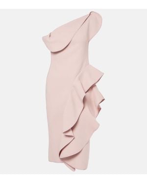 Maticevski Rhythm Ruffled Midi Dress - Pink