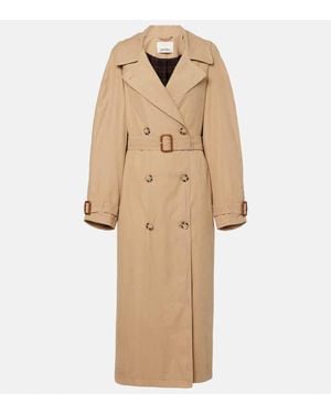 Isabel Marant Cappotto Doppiopetto Elea Con Cintura - Neutro