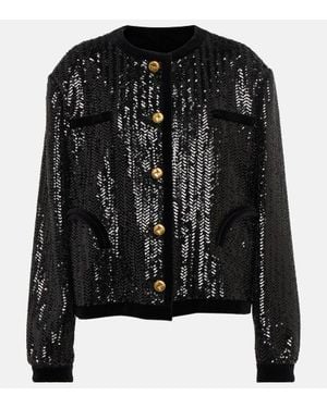 Blazé Milano Sequined Jacket - Black