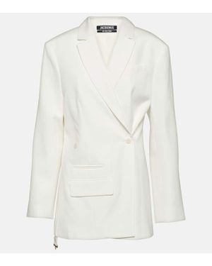 Jacquemus Blazer Asimmetrico Tibau - Bianco
