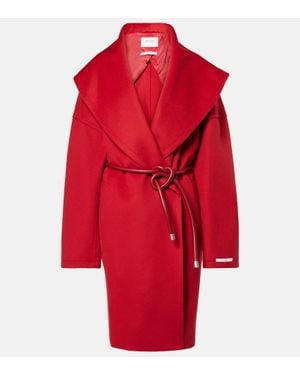 Sportmax Mantel Luciana Aus Schurwolle - Rot