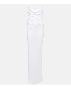 Alex Perry Robe Aus Jersey - Weiß