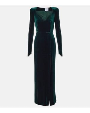 Galvan London Robe Vanitas Aus Samt - Blau