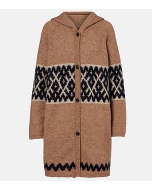 Max Mara Moscova Mohair And Wool-Blend Cardigan - Brown