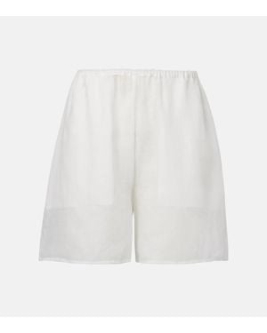 TOTEME Shorts De Ramio - Blanco