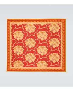 Bode Coral Bells Printed Silk Bandana - Orange