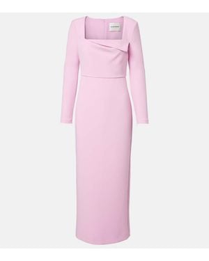 Roland Mouret Crepe Midi Dress - Pink