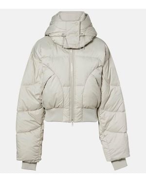 adidas By Stella McCartney Wattierte Cropped-Jacke - Grau