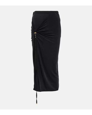 Jacquemus Gonna Midi La Jupe Pareo Croissant - Nero