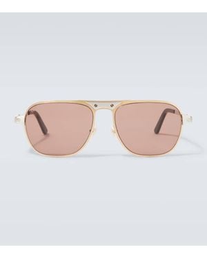 Cartier Eckige Sonnenbrille Santos De Cartier - Pink