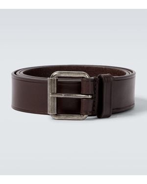 Dries Van Noten Guertel Aus Leder - Braun