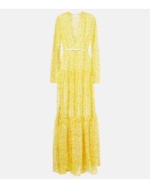 Giambattista Valli Robe Aus Guipure-Spitze - Gelb