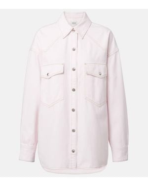 Agolde Hemdjacke Lotta Aus Denim - Pink