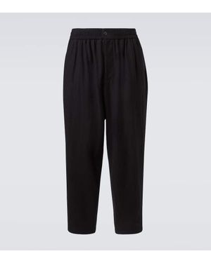 Giorgio Armani Gerade Hose Aus Schurwolle - Schwarz