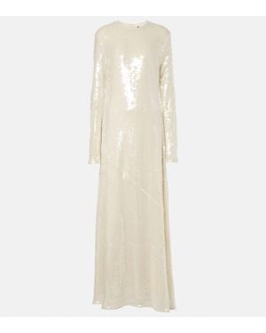 ROTATE BIRGER CHRISTENSEN Sequined Gown - White