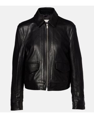 Nour Hammour Layne Leather Jacket - Black