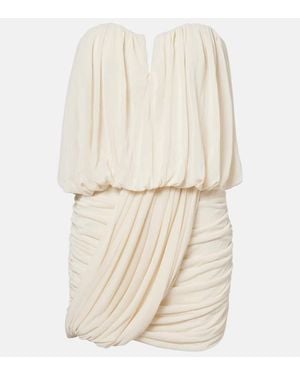 Isabel Marant Adeli Draped Jersey Corset Dress - White
