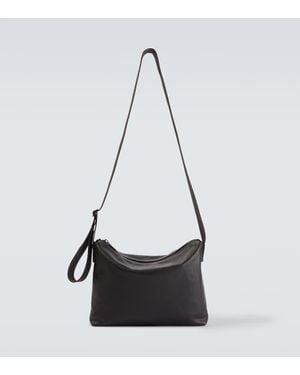 Lemaire Messenger Bag Folio Small Aus Leder - Schwarz