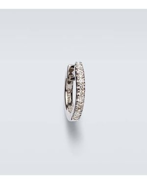 Mateo 14Kt Single Earring With Diamonds - White