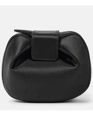 Gabriela Hearst Soft Demi Satin Clutch - Black