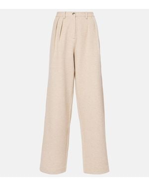 Proenza Schouler Label Weite Hose Tristan Aus Cloque - Natur