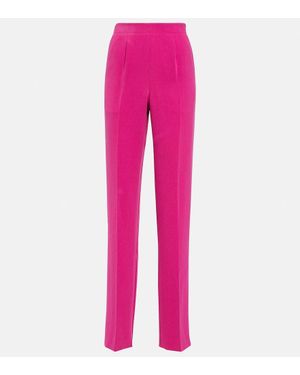Roland Mouret High-Rise-Hose Aus Crepe - Pink