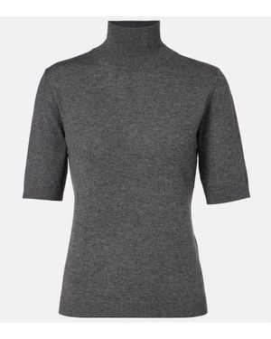 Max Mara Top Cantone Aus Wolle - Grau