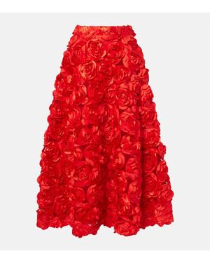 ROTATE BIRGER CHRISTENSEN Sun Floral-Applique High-Rise Maxi