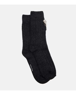 Simone Rocha Socken Aus Einem Wollgemisch - Schwarz
