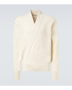 Lemaire Cardigan En Mezcla De Alpaca Y Lana - Neutro