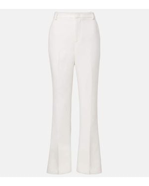 Vince Mid-Rise Flared Pants - White