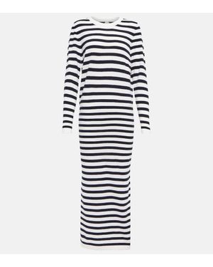 Jardin Des Orangers Maxikleid Aus Wolle Und Kaschmir - Blau