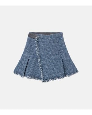 Sacai Jeansshorts Punching - Blau
