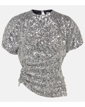 Rabanne Sequined Top - Grey