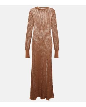 SIR. Dulcie Cotton-Blend Maxi Dress - Brown