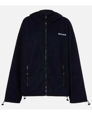 Miu Miu Kapuzenjacke - Blau
