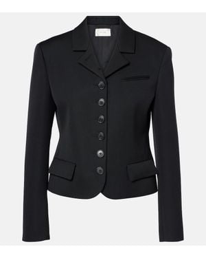 The Row Jacke Fletcher Aus Wolle - Schwarz