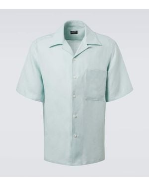ZEGNA Hemd Aus Leinen - Blau