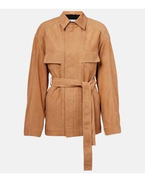 Nour Hammour Jacke Zakary Aus Veloursleder - Braun