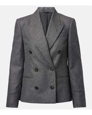 Brunello Cucinelli Blazer Aus Wolle Und Kaschmir - Grau