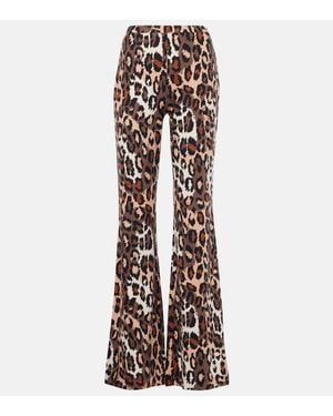 Diane von Furstenberg Bedruckte Schlaghose Brooklyn - Weiß