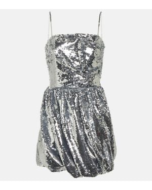 Jonathan Simkhai Minikleid Mallory Mit Pailletten - Mettallic