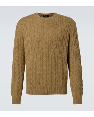 Loro Piana Jersey De Cachemir Trenzado - Marrón