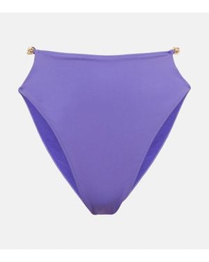 Stella McCartney Slip Bikini Con Catena - Viola