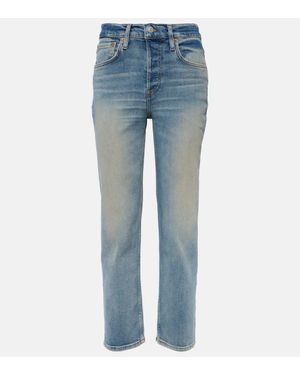 RE/DONE Jeans Regular Mid Rise Stove Pipe - Blu
