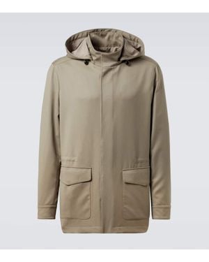 Thom Sweeney Feldjacke Aus Wolle - Grün
