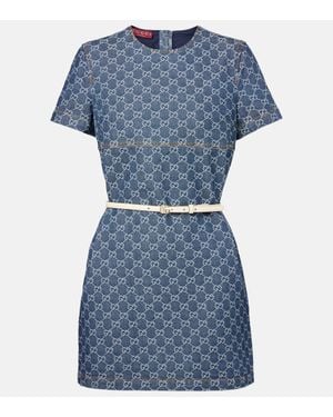 Gucci Denim Minidress - Blue