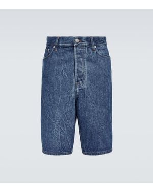 Dries Van Noten Shorts Di Jeans - Blu
