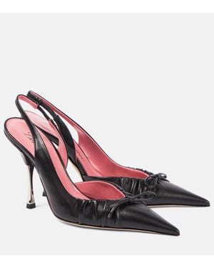 Blumarine Slingback-Pumps Carla 105 Aus Leder - Rot
